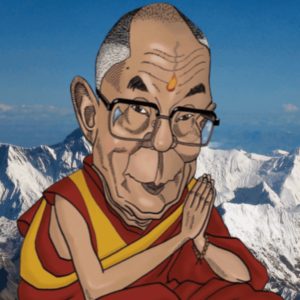 Dalai Lama Praying