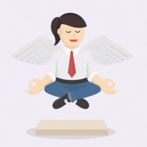 Meditating Business Person